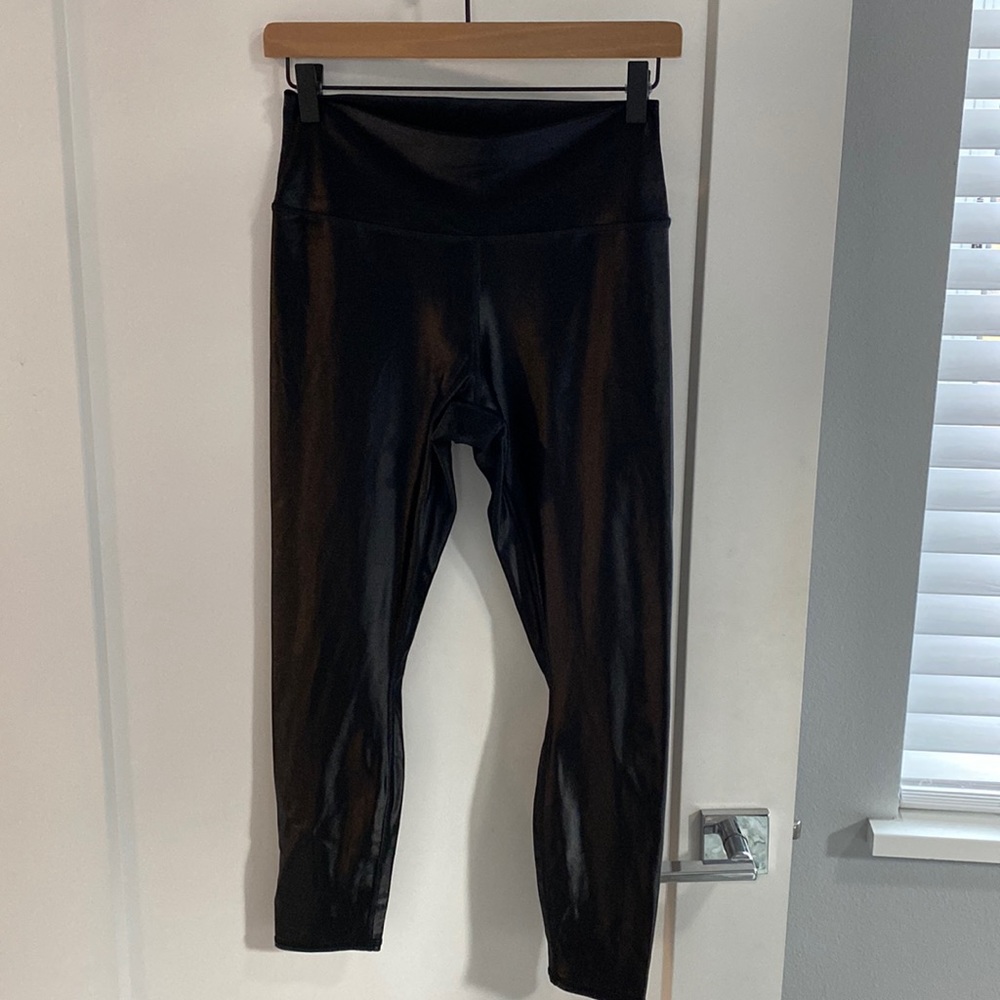 ALO 7/8 HIGH WAIST SHINE LEGGING | L | BLACK